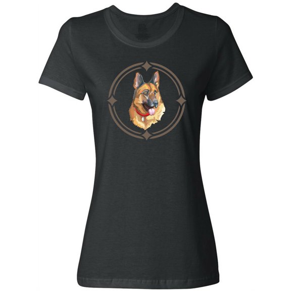 Inktastic German Shepherd Dog Art Women's T-Shirt