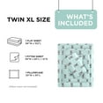 thumbnail image 5 of Regency Heights Twin XL Size Cotton Flannel Sheet Set, 3-Piece Flannel Bed Sheets Twin XL, 100% Cotton Bed Sheets Set with Deep Pocket, Aqua French Bulldog, 5 of 7