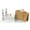 Khaki, variant on Camping Spices Seasoning Container Kits, Portable Seasoning Bottle Storage Bag with Spices Jar Outdoor BBQ Traveling Set