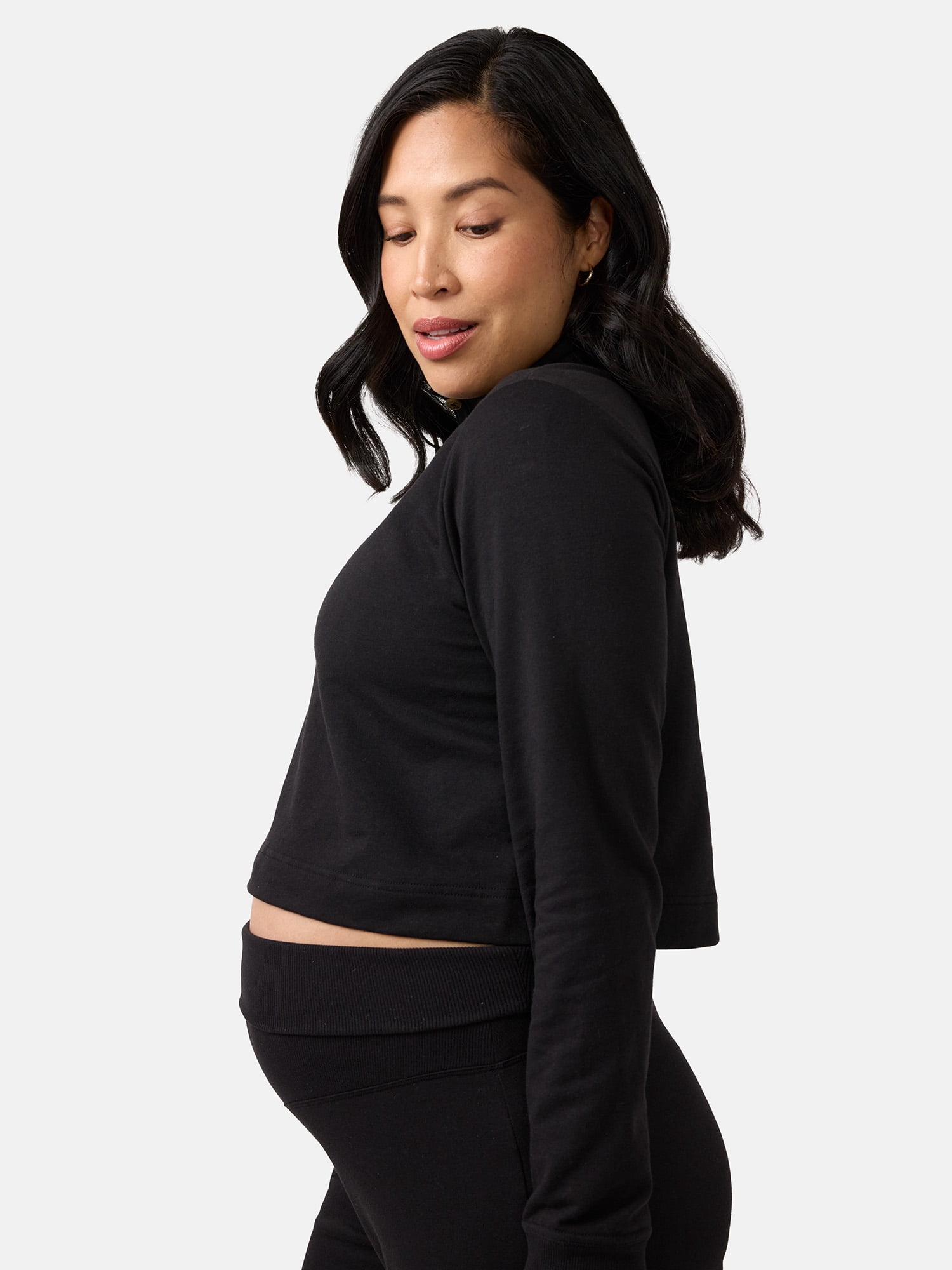 Ingrid & Isabel For Every Belly Women's Maternity Button Front Knit Top, Sizes S-XXL