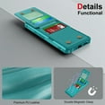 thumbnail image 6 of CCSmall for Google Pixel 10 / 10 Pro Wallet Case with Card Holder for Women Men, Luxury Folio Leather Wallet Cover TPU Bumper Phone Case for Google Pixel 10 ZM Turquoise, 6 of 6