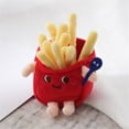 thumbnail image 2 of HHGBAD Cartoon Keychain, Cute Soft Fabric, Novelty Hamburger Hot Dog Chicken Leg, Fun Gift for Collectors, Perfect for Bags and Accessories, 2 of 2