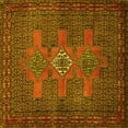 thumbnail image 1 of Ahgly Company Indoor Square Persian Yellow Traditional Area Rugs, 6' Square, 1 of 4
