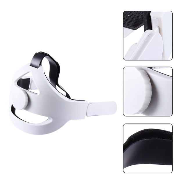 OUNONA 1Pack VR Headband Adjustable Support ABS White for Virtual Reality Goggles