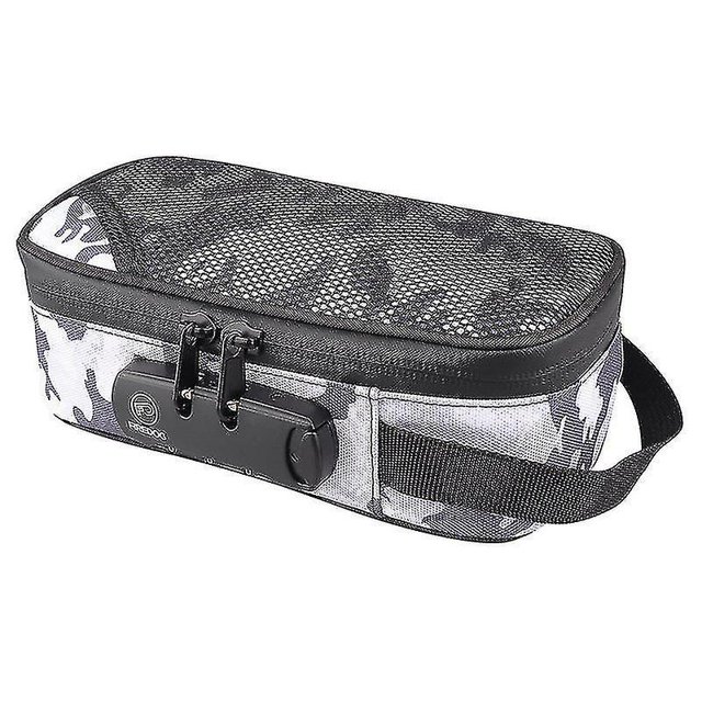 Bolsa a prueba de olores con cerradura, bolsa de carbón forrada con carbono para contenedores a prueba de olores