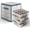 Clear, variant on Hearth & Harbor Small Christmas Ornament Storage Box - Fits up to 64 Holiday Ornaments - Clear Plastic Cube