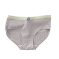 thumbnail image 3 of Bxsruta Girls Cotton Underwear Mid Waist Breathable Panties Teen Girls Soft Briefs Full Coverage Comfy Daily Wear for Students, 3 of 4