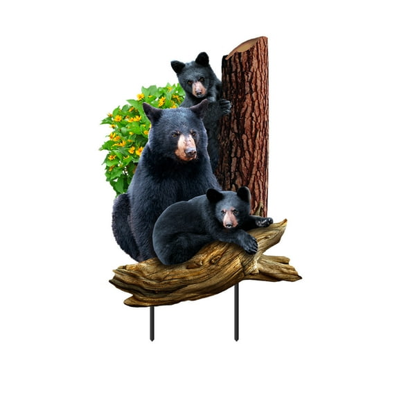 Briarwood Lane Black Bear Family Metal Art