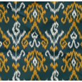 thumbnail image 4 of oneOone Tissu Popeline de Coton Biologique Sergé Rayé & Paisley Ikat Imprimé 1 Yard 42 Pouces de Large, 4 of 4