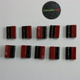 thumbnail image 4 of 10 x 24mm Black Acrylic Hinges. No glue required, Self Adhesive. Black Plastic, (1 in) -10 Pack-, 4 of 8