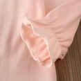 thumbnail image 5 of nvzhuang Toddler Baby Girls Casual Top, Kids Long Sleeve O-Neck Ruffle Solid Color Blouse, 5 of 8