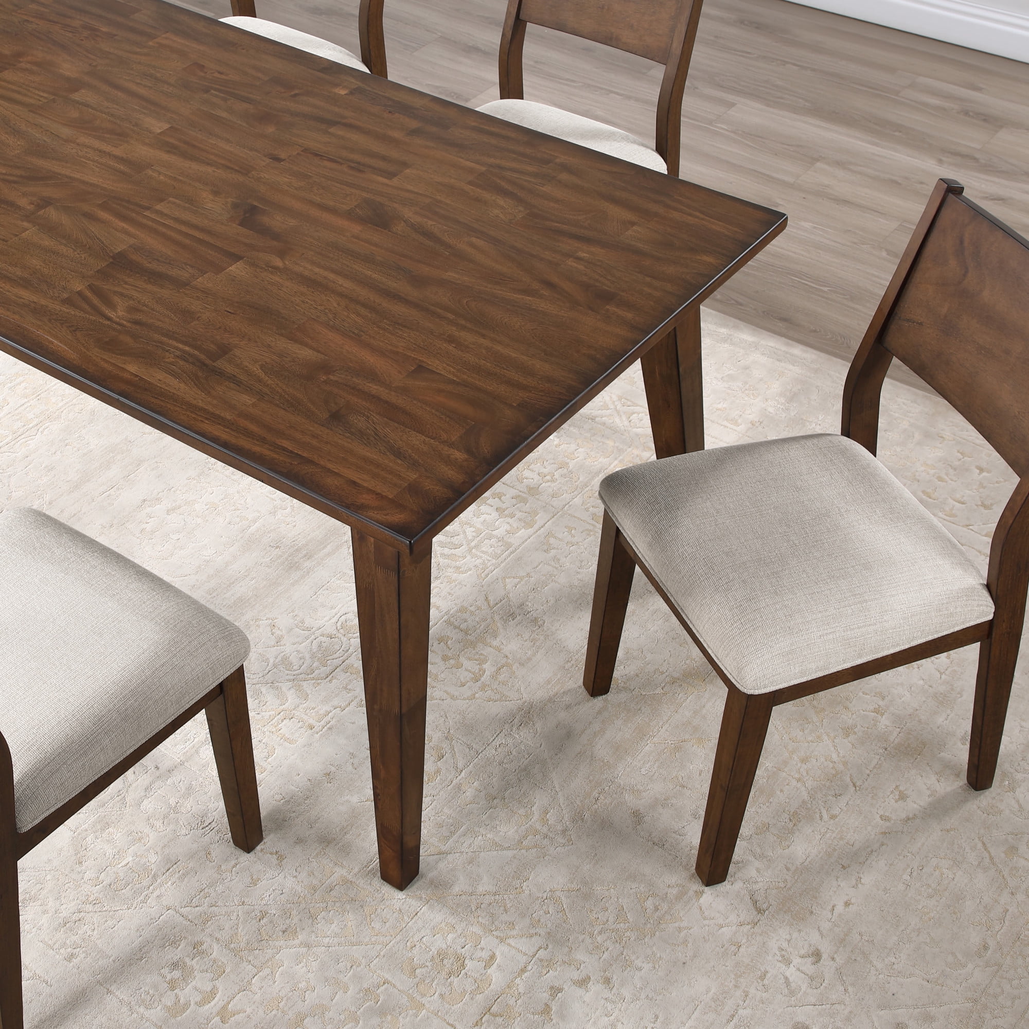 Steve Silver Canton 72" Rectangle Solid Wood Mocha Brown Dining Table