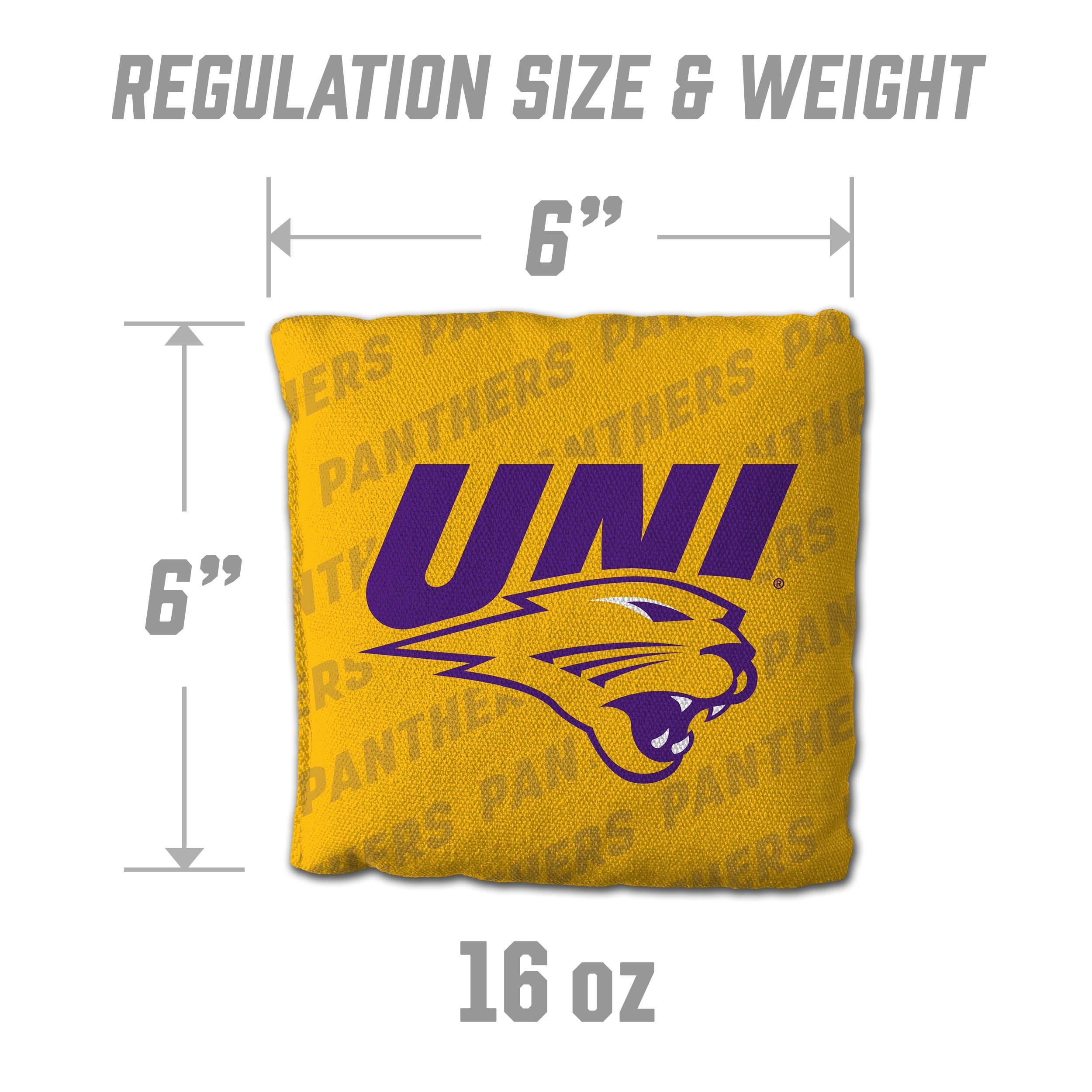 NCAA Northern Iowa Panthers Cornhole Bags - 4PK - Yellow