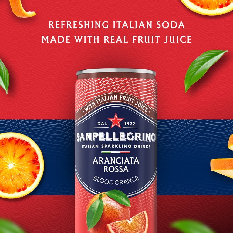 Sanpellegrino Aranciata Rossa Sparkling Drink, 11.15 fl oz, 24 Pack photo 2