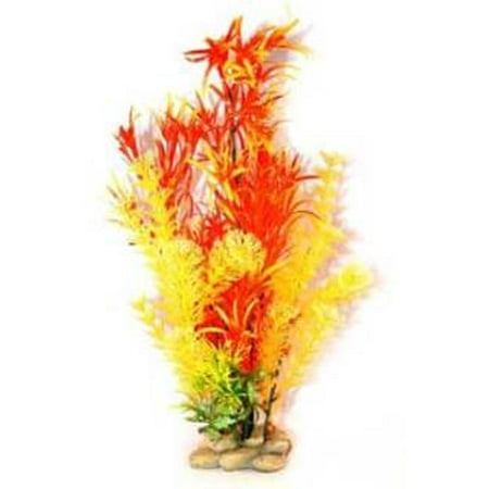 AQUATIC CREATIONS - Orange/Red Hornwort Plant - 15 Inches