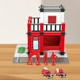 thumbnail image 6 of Kokiya Fire Station Building Kit Architecture Building Model for Sand Table Diorama 94PCS, 6 of 9