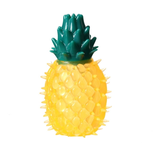 Juguete para mascotas de piña congelada, juguete para perros de fruta congelada, juguetes masticables para mascotas, juguete para perros resistente a mordeduras para cachorros, colorido