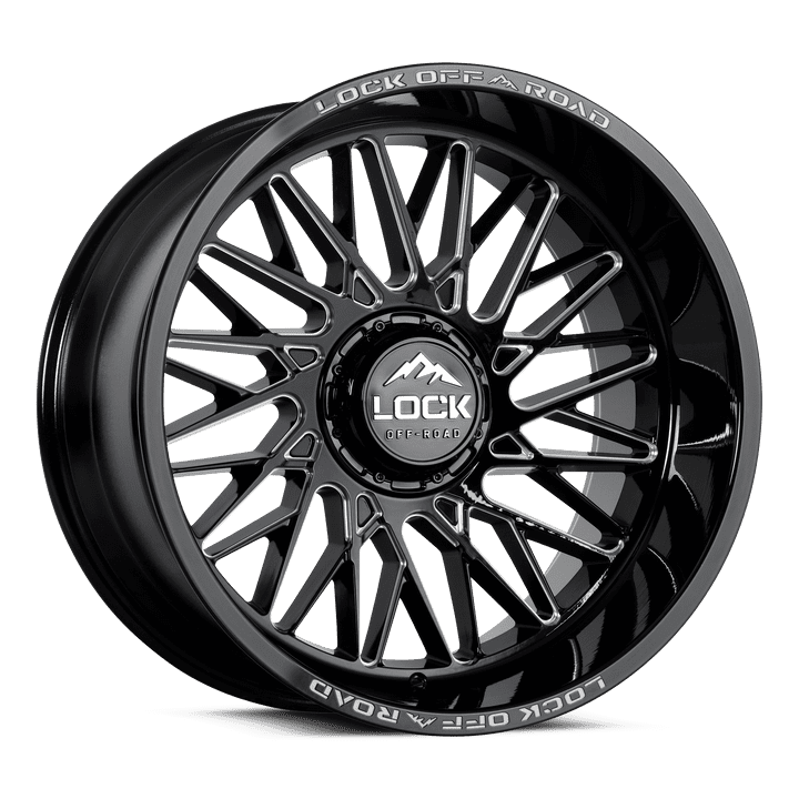 Lock Off-Road Lock Extreme Bandit Gloss Black Milling 10-20