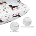 thumbnail image 3 of Fotbe Dachshund On A Skateboard Funda de Almohada Decorativa Estilo Occidental, Lujo en Algodón, Fundas para Almohadas King, Cojín Estampado para Decoración del Hogar-20"x30", 3 of 6