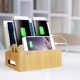 thumbnail image 2 of VGEBY Bambou Boîte de Rangement Téléphone Portable Support de Rangement de Charge Rack Table de Bureau à Domicile Organisateur de Rangement, 2 of 8