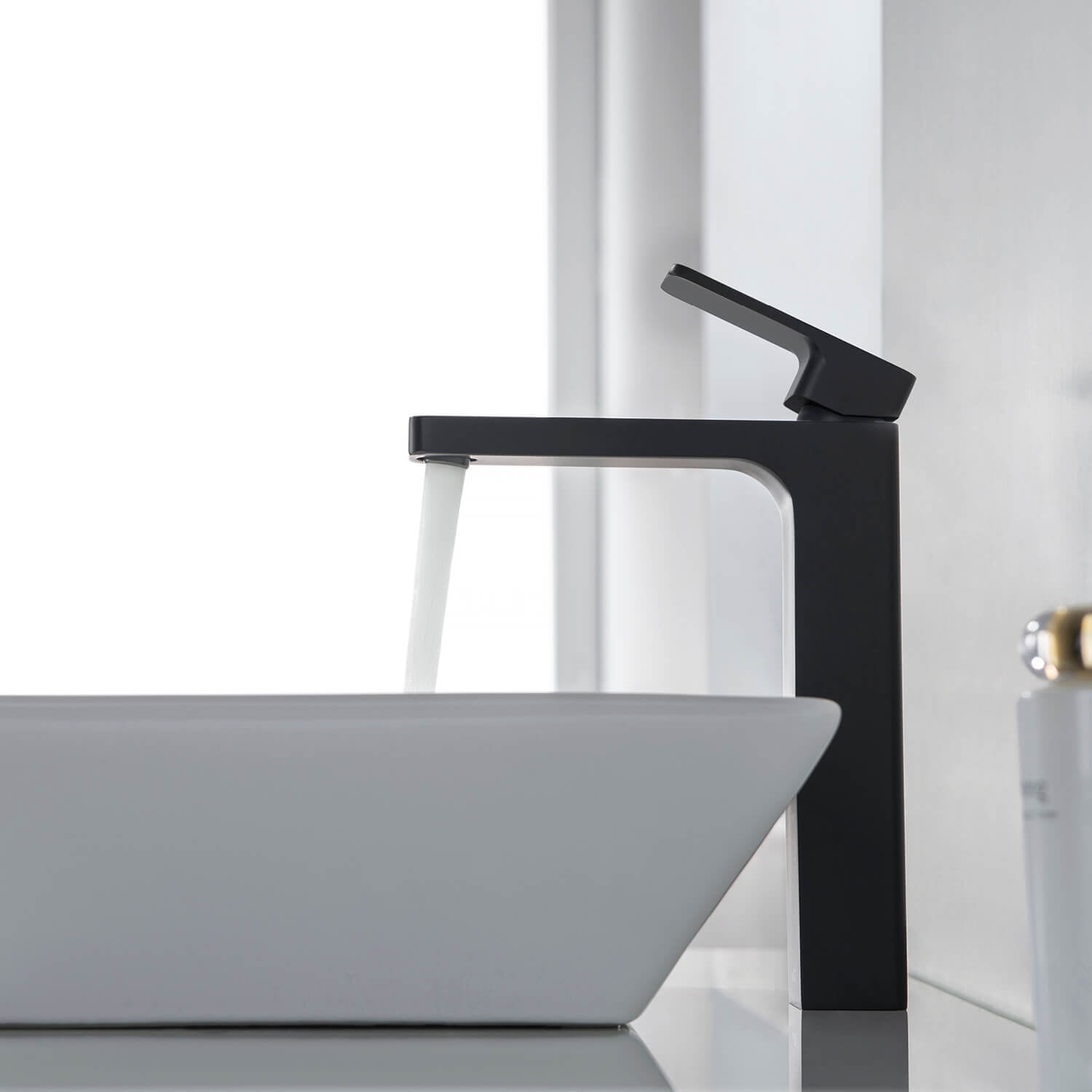 Kibi Blaze-T Single Handle Bathroom Vessel Sink Faucet with Pop Up Drain