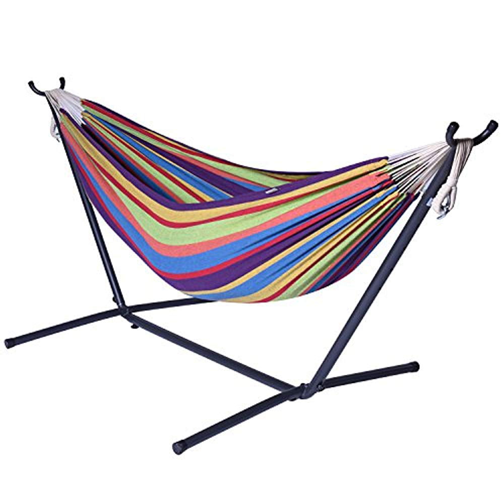 Camping Hammock With Stand Double Hammock Swing 2 Person Brazilian