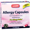 Leader complete allergy relief capsules, 25 mg (24 count) part no. 4596573 (1/box)