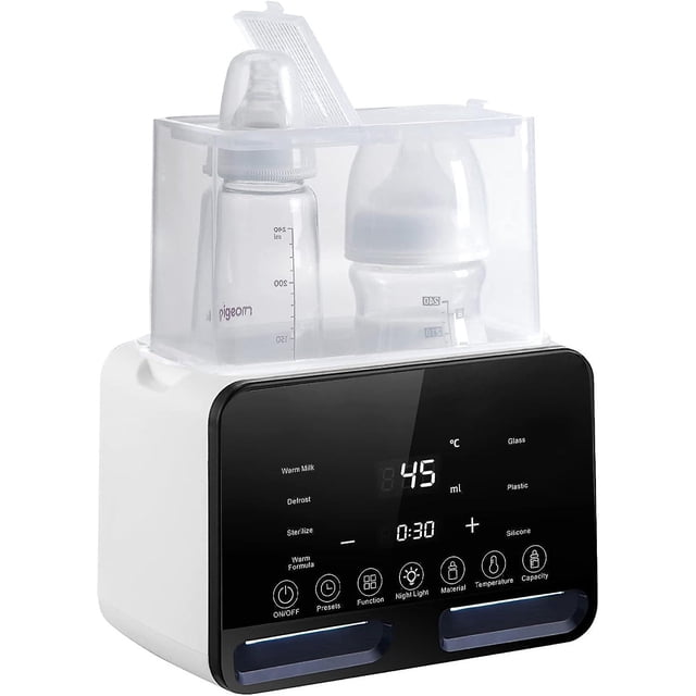 chauffe-biberon 7 En 1 (sans Biberon) Chauffe-lait Strilisateur Pour Bb, Chauffe-aliments Dconglation Rapide Avec Grande Veilleuse Lcd, Chauffe-b