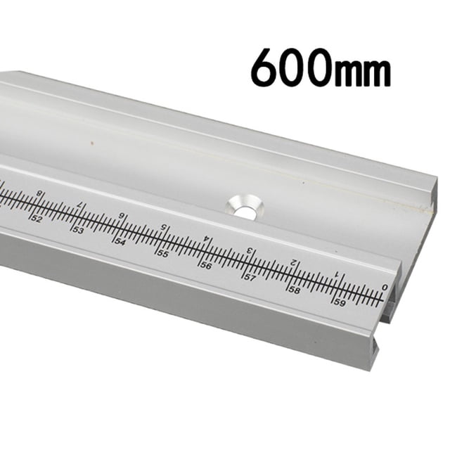 Luckyn 600 mm Aluminum Alloy T Track Woodworking Miter Track with Scale