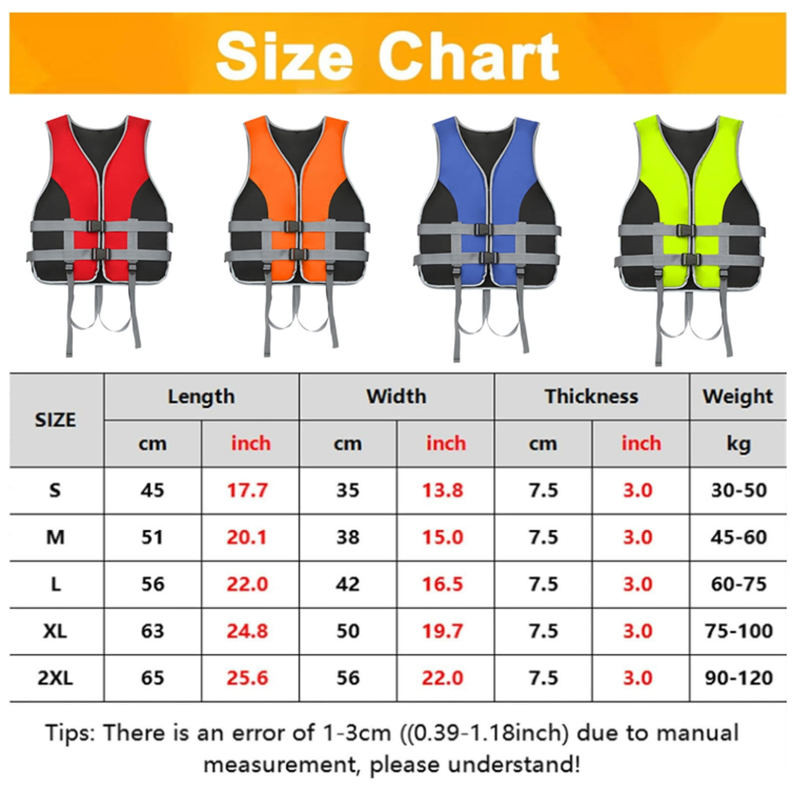 Life Jacket Adult for Outdoor Water Sports,Watersport Buoyancy Swim Vest Women's Men's Adjustable Straps Safety Jacket Great for Fishing Watersports,Boating,Swim,Other Water Sports