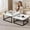 White, variant on Nesting Coffee Table Set of 2,Square Small Coffee Table for Living Room,Space Saving Stacking Side Tables with Raised Edge,Versatile End Table Set