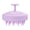 Purple, variant on HEETA Scalp Massager Hair Growth, Soft Silicone Scalp Scrubber Shampoo Brush for Exfoliation, Dandruff Removal, Wet & Dry Use, Wheat Straw Purple