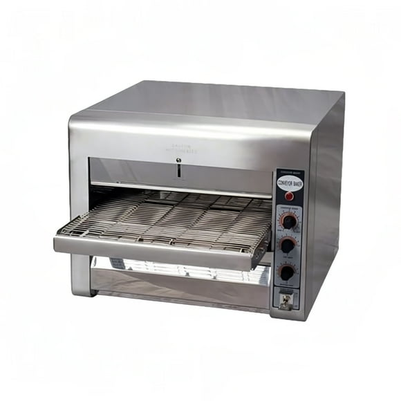 DoughXpress DXP-CB001 18 1/2" Electric Countertop Conveyor Oven - 14"W Belt, 220-240v/1ph