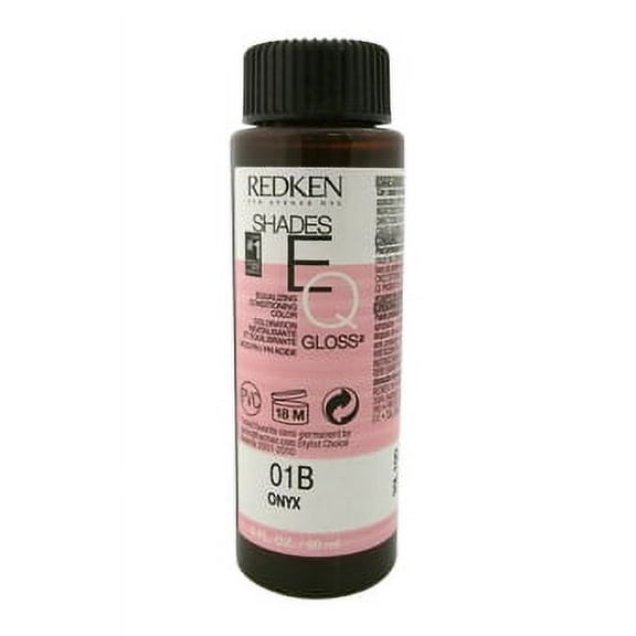 Redken Shades Eq Hair Color Gloss 01B - Onyx For Women, 2 Oz