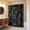 Black, variant on QuanTara 70.87" Silver Foil Shower Curtain - Stone Pattern Waterproof Polyester Partition, Thickened Bathroom Barrier for Residential Hygiene Chambers & Wet Zones
