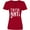 Red, variant on Inktastic Cincinnati, Ohio Distressed Font Women's V-Neck T-Shirt