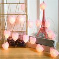 thumbnail image 1 of Valentines Light Heart String Light Fairy Light W / 10Leds 1.5M Pink Ip43 Impermeable Heart Twinkle Light Funciona Con Pilas Para Wedding Party Garden Muyoka Hogar, 1 of 6