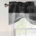thumbnail image 4 of Tie Up Valance for Windows Black Painting Curtains Valances Rod Pocket Valance Window Treatments Grey Abstract Graffiti Art Balloon Curtains for Kitchen Living Room Bedroom Bathroom Decor 42x12 Inch, 4 of 9