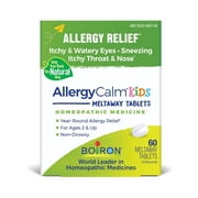 Boiron AllergyCalm Kids Tablets, Homeopathic Medicine for Allergy Relief Relief, Sneezing, Runny Nose, Itchy Throat & Nose, Meltaway 60 Tablets