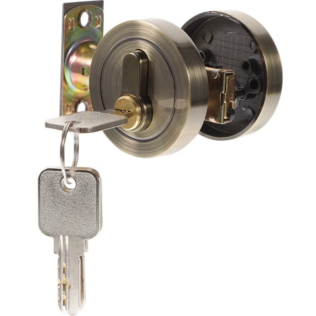 Single Cylinder Deadbolt Zinc Alloy Keyed Door Lock Bedroom Door Deadbolt Lock