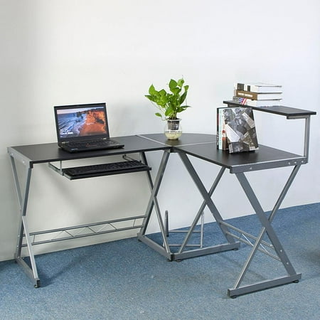 Ktaxon L Shaped Computer Desk Workstation Corner Desk Home Office