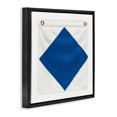 thumbnail image 3 of Stupell Industries Tropical Blue & White Nautical Flag Black Floating Frame Canvas Art, 18 x 18, by James Wiens, 3 of 8