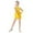 Yellow, variant on Children's One-piece Jumpsuit - Girls Performance Latin Dance Jumpsuit Training Fringe Skirt Competition Winter Clothing for Kids
