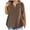 Coffee, variant on Busydd Womens Summer Tops Casual V-Neck Short Sleeve T-Shirt Tops Solid Basic Loose Fit Blouse Tops Plus Size Blouse Tees