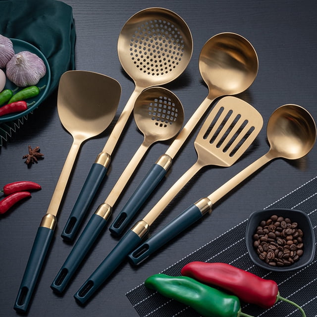 Spatule Wok en Acier Inoxydable, Tourneur Professionnel de Spatule Wok avec Poignée en Bois Résistant à la Chaleur, Pelle de Cuisine Ustensile de Cuisine