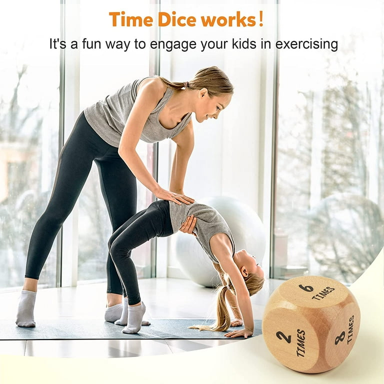 Zinsk 8-pc Wood Yoga Dice Set - Creative Yoga Accessories and Fun Yoga Gifts  for Women - Wooden Workout Dice & Fitness Dice to Create Yoga Flows in  Seconds - Yoga Stuff