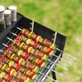 thumbnail image 4 of 12PCS Kabob Skewers Flat Metal BBQ Barbecue Skewer 15" Long Stainless Steel Shish Kebob Sticks Wide Reusable Grilling Skewers Set for Meat Shrimp Chicken Vegetable, 12 Pack, 4 of 8