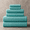 Aqua, variant on Aqua 6 Piece Waffle Weave Microfiber Bath Towel Set