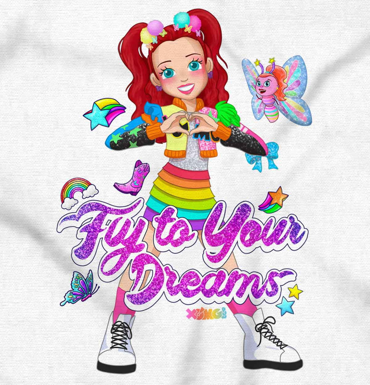 XOMG POP Leigha Fly to Your Dreams Women's Tee Brisco Brands L