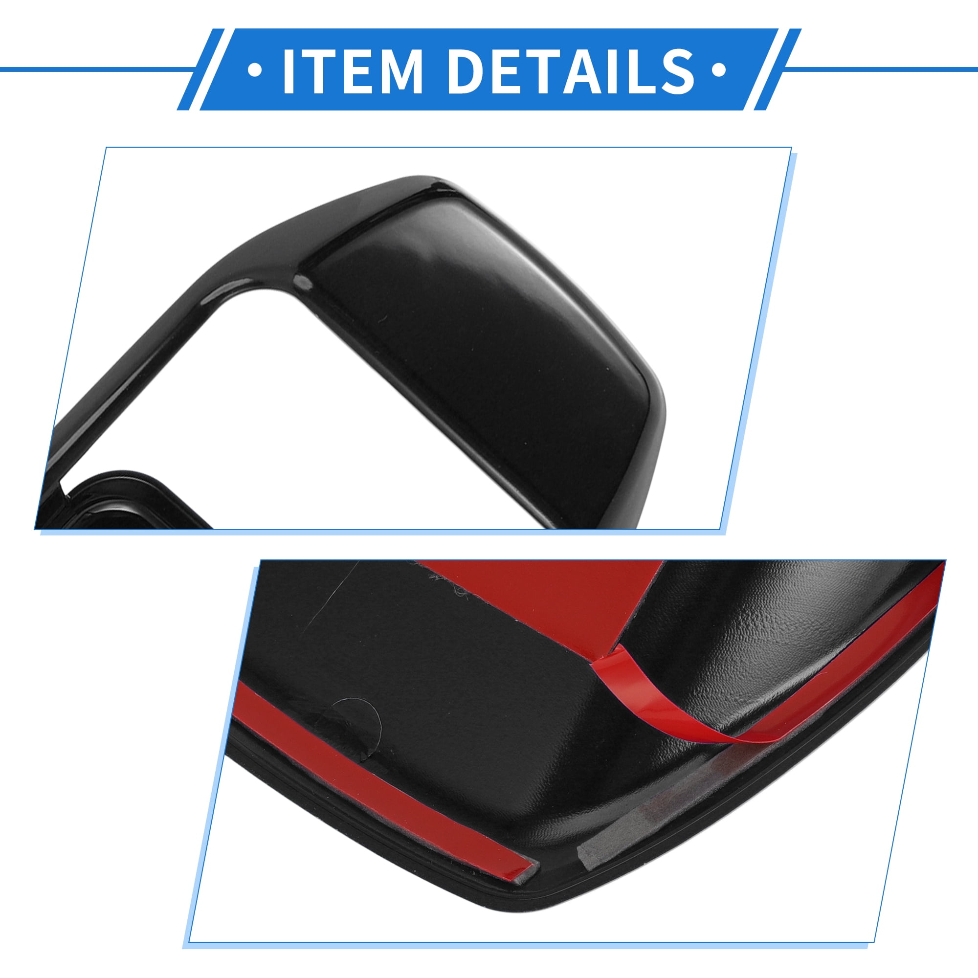 Unique Bargains 4 Pcs Door Bowl Cover Trim Compatible for Jeep Wrangler JL 2018-2022 ABS Black Exterior Accessories